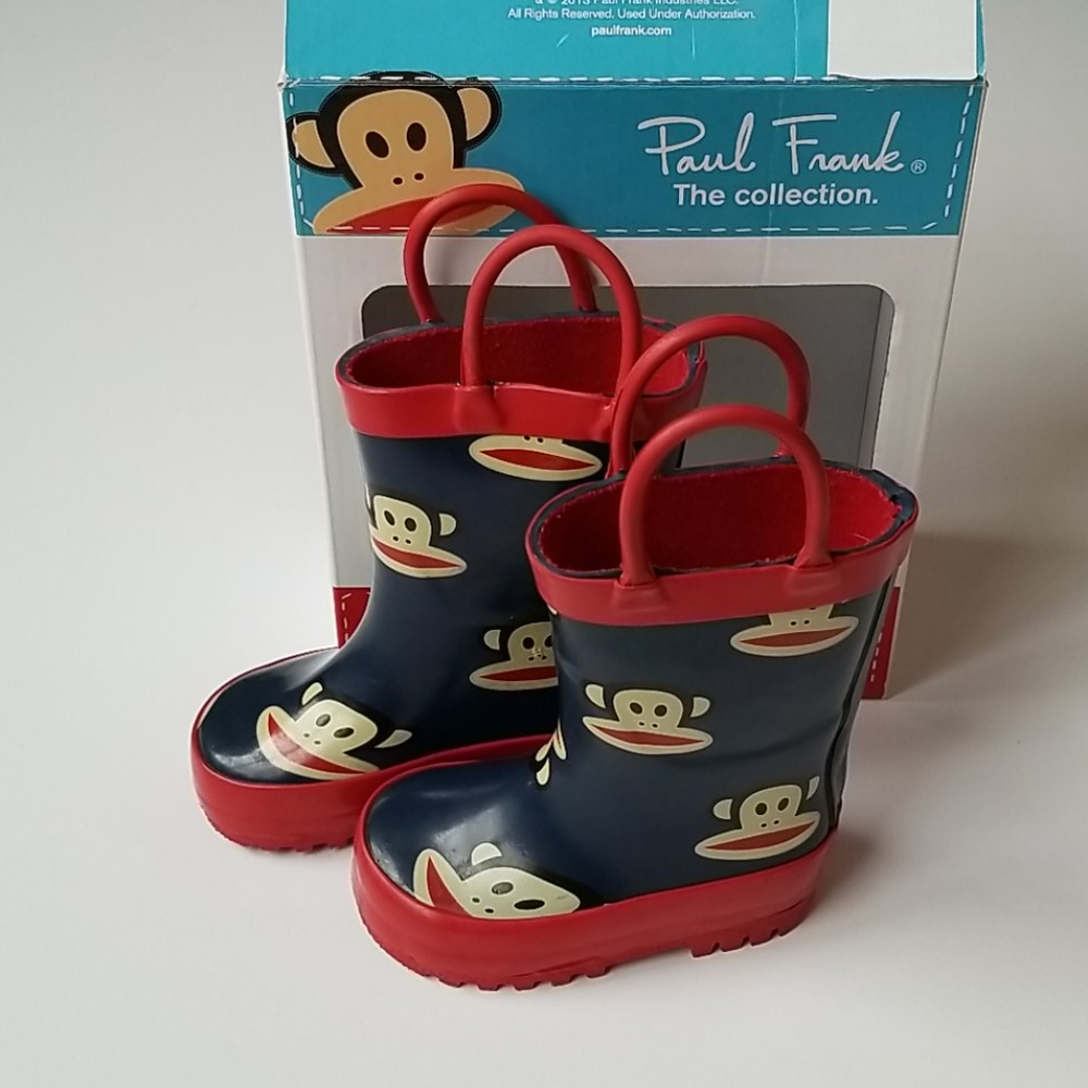 BNIB Paul Frank toddler rain boots sz 5
